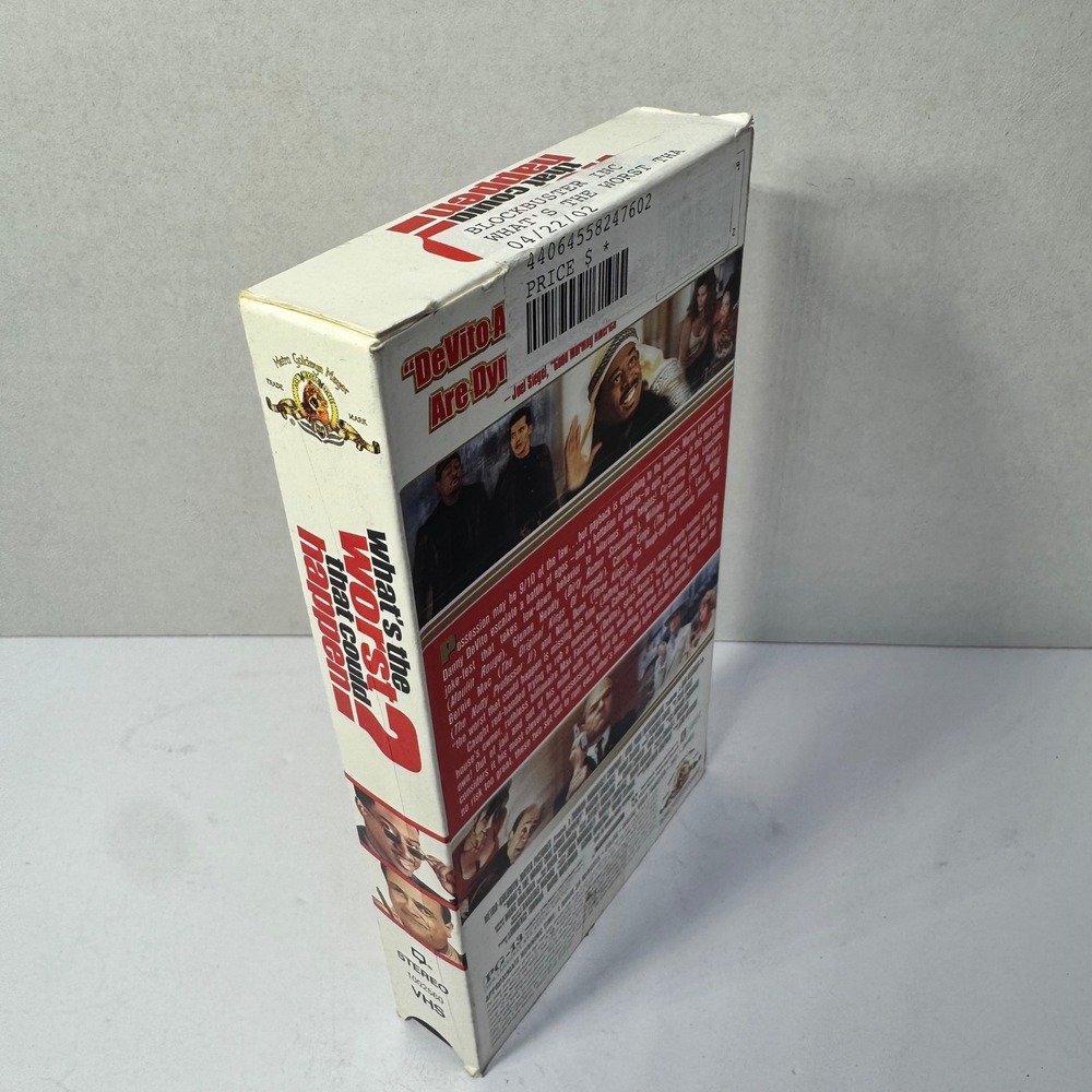 Whats the Worst That Could Happen? VHS 2001 Martin Lawrence Danny DeVito MGM VTG